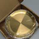 Nuogo 20 Pieces Stainless Steel Gold Plates 6.5 Inch Gold Dinner Plates Metal Serving Tray Dessert Dishes for BBQ, Salad, Snack, Desserts, Food Serving, Outdoor Camping