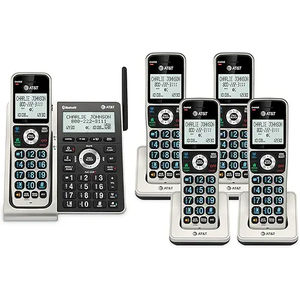 AT&T BL31072 2Handset DECT 6.0 Cordless Home Phone with Bluetooth, Answering System, Smart Call Blocker, Extended Range, 2" Backlit Screen, Lighted Keypad with Big Buttons, Caller ID & Call Logs