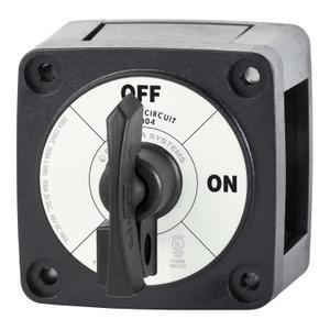 Blue Sea Systems On/Off Battery Isolator Switch With Locking Key, Black, 6004200 m‑Series