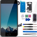 iPhone  SE 2020 Screen Replacement Kit with Home Button, LCD Display 3D Touch Digitizer Assembly with Front Camera Ear Speaker Proximity Sensor and Screen Protector Magnetic Screw Mat