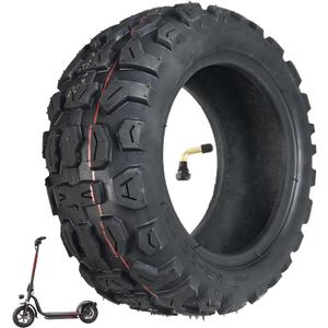 90/65-6.5 Off-Road Vacuum Tire, 11 Inch Replacement tire, With Tire Air Valve, for Dualtron Zero 11X Kaabo Scooter Fits Most 38cc 47cc and 49cc Mini Pocket Bikes MTA1/MTA2, GP-RSR and More (1 Pack)