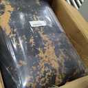 RELEANY Washable Area Rugs 9'x12' Non-Slip Modern Abstract Soft for Living Room Entryway Bedroom Nursery, Print Pattern, Dark Black Gold