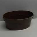 1 Pcs Firewood Log Bucket 15.8 Inch Galvanized Tub Fireplace Rack Holder with Handles, Fireplace Wood Storage Decorative Bin for Hearth Indoor Outdoor, Winter Rustic Decor (Copper)