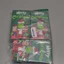 Cholemy 100 Pcs Christmas Napkins Grinch Paper Green Disposable Paper Hand Towel Christmas Guest Towels Hand Napkins Towels for Xmas Bathroom Kitchen Room Party Supplies 3.9 x 7.9 Inch