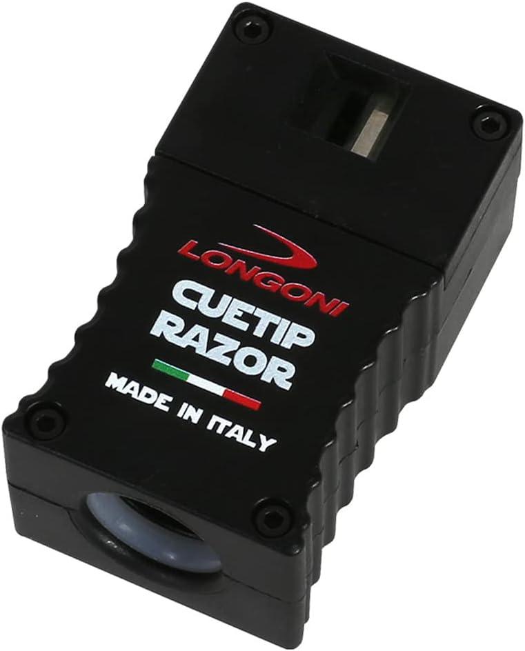 Longoni Billiard Pool Cue Tip Razor Edger Trimmer Shaper Scuffer