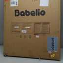 Babelio 29-55 Inch Extra Wide Baby/Dog Gate, Press Guard P7, Metal Auto Close, Pressure Mounted Pet Door for Doorways, NO Need Tools and Drilling, with Wall Cups, White