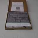 Commomy 10 Pcs 3D Limestone Wall Panels Peel and Stick - 11.8" x 11.8" Faux Stone Wall Panel 3D Brick Wallpaper Peel and Stick Self-Adhesive Tiles for Kitchen, Bedroom, Living Room, TV Background, RV