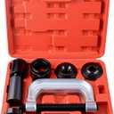 DAYUAN Ball Joint Press & U Joint Removal Tool Kit with 4x4 Adapters for Most 2WD and 4WD Cars and Light Trucks with Red Storage Case Red