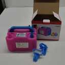 Balloon Pump Electric,110V 600W Balloon Blower Inflator Dual Nozzle Air Pump Balloons Inflator for Decoration, Party, Sport,Gifts:2 Balloon Tying Tools (Rose Red)