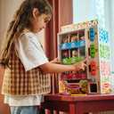 Melissa & Doug Sort-Stock-Select Wooden Vending Machine Toy with Play Food, Mini Vending Machine Toys & Play Money, Preschool Toys for Kids Ages 3+
