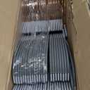 TIMMY Slim Plastic Hangers Non-Slip, 0.2in Ultra Thin Space Saving Closet Organizers, S-Shaped Design for Round Neck Shirts/Sweaters, Heavy Duty Hangers 50 Pack (Gray)