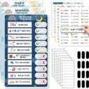 Upgraded Slider 3 in 1 Bedtime/Morning/Daily Routine Chart for Kids, Magnetic Chore Chart for Kids, Visual Schedule for Kids Toddlers Schedule Board for Home