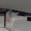 HIEEY 3 Way Mirror for Hair Cutting,360 Trifold Mirror with Height Adjustable Telescoping Hooks,and 5X Magnification,for Makeup, Hair Styling (Black)