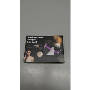 Mini Straightener Brush,Rechargeable Portable Hair Straightener Comb with 3 Temperature Settings,Fast Heating Anti Scald Flat Iron for Travel and Home Use (Purple)