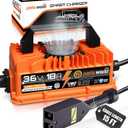 VoltRevive 36V 18A Lead-Acid Golf Cart Charger for EZGO TXT PowerWise D-Style Plug | Fast Charging with TrickleFlow | IP67 Waterproof