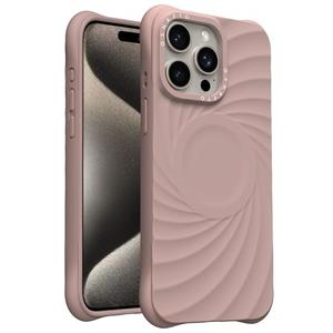 ORNARTO Vortuxe for iPhone 15 Pro Max Case 6.7" | 2X MIL-STD Drop Protection | Compatible with MagSafe | Sleek Aesthetic Liquid Silicone Phone Cover - Latte