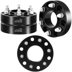 YIZBAP 4PCS 6x5.5 to 6x135 Wheel Adapters for F150 Wheels on Silverado 1500 Vehicle, 1.5 inch 6x139.7mm to 6x135mm Wheel Adapter 87.1mm Hub Centric and 78.1mm Hub Bore with M14x1.5 Studs