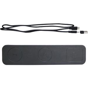 5 x 3 in 1 Wireless Charger for Smart Watch/Earbuds/Smart Phone, Wireless Charging Pad (Black)