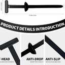 3 x 50Pcs Nylon Universal Cable Tie Buckle,Heavy Duty Self-Locking Zip Ties Holder,Multipurpose Plastic Cable Ties Tool,UV-Resistant Fasteners for Car Fender Trunk Repair,Home&Car Daily Repair