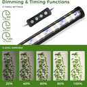 Grow Lights for Indoor Plants with Timer, 192 LEDs 42W Vertical Full Spectrum Grow Light 65 Inch Standing Grow Lights 3 Light Modes 5-Level Dimmable Wide Coverage