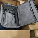 SWISSGEAR Sion Softside Expandable Spinner Luggage Durable Lightweight Travel Suitcase, Blue, Checked-Large 29-Inch