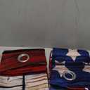 Jekeno American Flag Blackout Curtains United States Flag Independence Day Patriotic Decor for Home Bedroom Living Room Grommet Window Drapes 2 Panel Set, 42"x84"