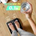 RunStar Smart Scale for Body Weight and Fat Percentage, High Accuracy Digital Bathroom Scale with Large Display for BMI Heart Rate 22 Body Composition Analyzer Sync with Fitness App 400lb