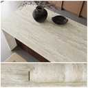 VEELIKE Beige Travertine Marble Contact Paper for Countertops 15.7''x354'' Thick Counter Top Peel and Stick Waterproof Marble Wallpaper Self Adhesive Vinyl Countertop for Kitchen Bathroom Table Desk