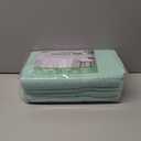 Gogreen 100% Cotton Super Soft Towels Pack of 6, Contains 2 Bath 27"x55", 2 Hand Towels 14"x30" & 2 Washcloths 14"x14", Lightweight and Highly Absorbent Quick Drying(Spa Blue)