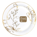 Antique Gold Floral Wedding Plastic Combo Plates 128pcs Plates 