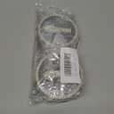 2-Pack Leak Proof Lid Replacement 40 oz, Only Fit for Stanley Quencher H2.0 Tumbler, Reusable Flip Straw Lid Top Cover for Stanley 40oz Cup Accessories, Replacement of Leaking Original Lids, Cream