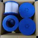 Spa Filter Cartridges, 4-Pack Replacement for Hot Tubs & Spas, Cylindrical, Universal Fit