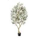 Artificial Olive Tree 7FT with Lifelike Trunk & Realistic Olives
