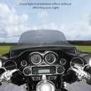 Benlari 8" Smoke Wave Windshield Windscreen Fit for 1996-2013 Harley Davidson Touring Street Glide Electra Glide Tri Glide FLHT FLHX FLHTK FLHTC FLHTCU