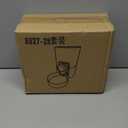 Lemtrflo Rabbit Feeder for Cage,Hanging Automatic Cat Feeder and Water Dispenser,Ferret Cage Accessories,Food Water Bowl for Cats Rabbit Guinea Pig Cages(Cage Grid Spacing Over 1.2'')