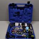 VTG VOGTEN 28PCS Coolant Pressure Tester & Vacuum Refill Kit,Radiator Pump Pressure Tester Kit for Automotive Cooling System Water Tank Leakage Detection