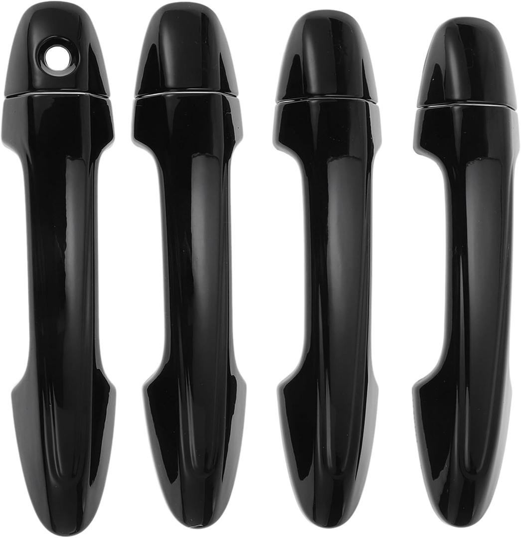 Motoforti Car Door Handle Cover Trim, Side Door Handle Cover, for Toyota RAV4 2013-2018, ABS Black 1 Set
