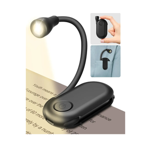Mini Rechargeable Reading Light Clip On Book/Collar, Night Shift Nurse Accessories for Work, Portable Purse Light EDC Emergency Pocket Flashlight, Birthday Gifts for Nurse Book Lovers Kids