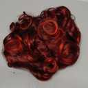 Curly Wig for Black Women Short Afro Wigs with Bangs Soft Big Bouncy Fluffy Kinky Curls wig for Women Heat Resistant Red Afro Wig Cosply (Red, 14Inch)