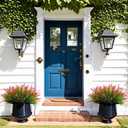 Artificial Faux Plants Flowers for Outdoor Decorations, Fake Monkey Grass for Outside Porch Patio, No Fade Realistic Greenery Plant, UV Resistant Artificial Bush Shrubs for Courtyard Window Garden