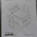 Garvee Kids Art Table with 2 Chairs Toddler Craft Play Wood Activity Desk