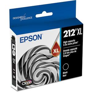 EPSON 212 Claria Ink High Capacity Black Cartridge (T212XL120-S) Works with WorkForce WF-2830, 2850 and Expression XP-4100, 4105