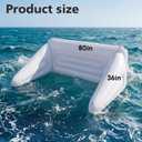 Soulchen Replacement Innertube Base or Backrest , 3 Rider Models, Replacement Inner Tube for Boating Towable Inflatable Tube Safety Speed Valve for Easy Inflating Deflating(3 Rider, Backrest)