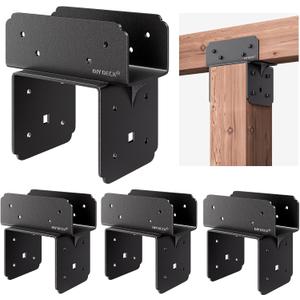 Post Anchor Connector Stainless Steel Beam Anchor Connector Post Base Bracket (4, P6x6-B(4x4/4x6))
