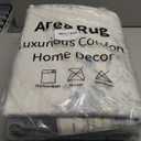 Wonnitar Bow Floral 5x7 Washable Rug, Blue Area Rug for Kids Room, Ultra-Thin Non Slip Soft Neutral Aesthetic Decor Carpet for Living Room Farmhouse Dining Room Office Playroom