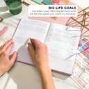 GoGirl Weekly Schedule Planner  Hourly Work & Life Planner with Time Slots  Vertical Agenda Organizer for Daily Productivity, A5 (Violet Blossom) (A5 (5.8'' x 8.3''))