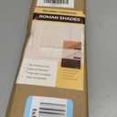 UNISHADES No Drill Cordless Bamboo Roman Shades, 29.5×64 in, Carbonized