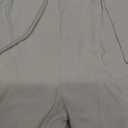 Puimentiua Womens Tapered Pants Cotton Linen Drawstring Back Elastic Waist Pants Casual Trousers with Pockets (Medium, Khaki)