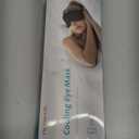 Cooling Eye Mask for Dark Circles Puffiness - Fsa Eligible Items Hsa, Cold Compress for Puffy Eyes Migraines Headache Sleeping After Surgery, Gentle Weighted Travel Essentials Gel Ice Pack (Black)