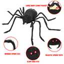 Giant Realistic Spider Costume & Decor - Outdoor/Indoor Giant Spider Props with Straps for Kids' Halloween Parties & Haunted Houses